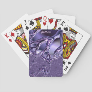 Baraja De Cartas ANTHEA ~ Modelo de diseño fractal ~ Dedos de hielo
