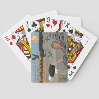 Baraja De Cartas Anti Trump / Arrojando su cabeza en la arena,