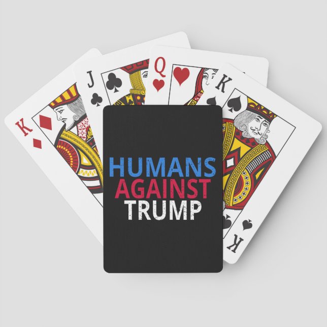Baraja De Cartas Anti-Trump - Humanos contra Trump (Reverso)