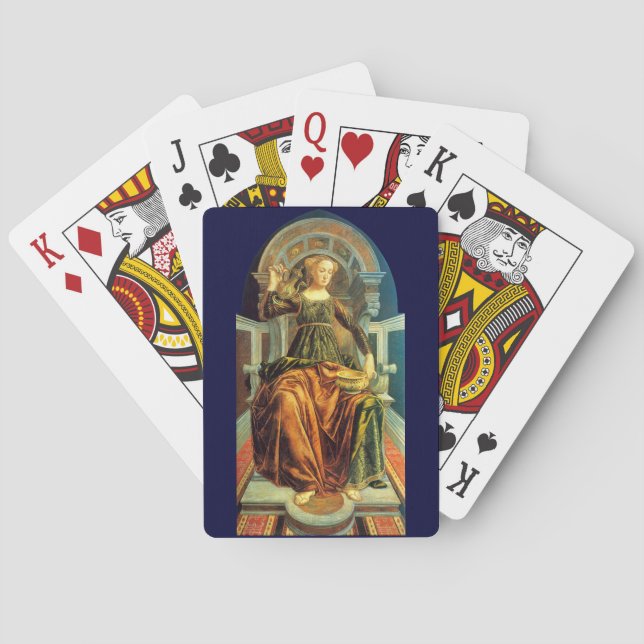 BARAJA DE CARTAS ANTIGUA RENAISSANCE TAROTS 14 / TEMPERANCIA (Reverso)