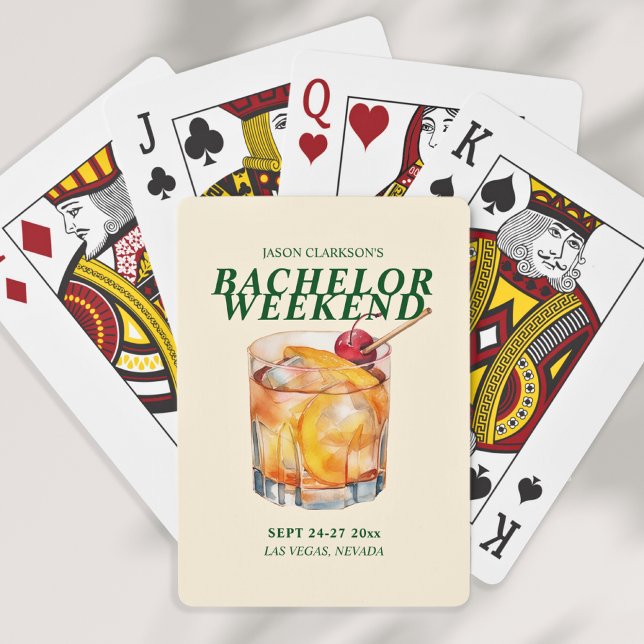 Baraja De Cartas Antiguo fin de semana de Bachelet Cocktail (Subido por el creador)