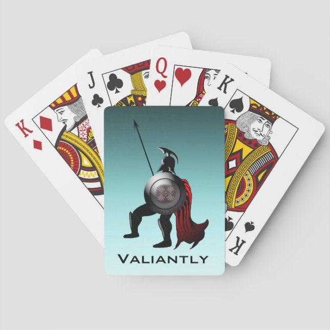 Baraja De Cartas Antiguo Guerrero Espartano (Reverso)