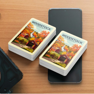 Baraja De Cartas Antiguo Woodstock Vermont