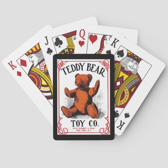 Baraja De Cartas Antique Advertising Teddy Bear Toy Playing Cards (Reverso)