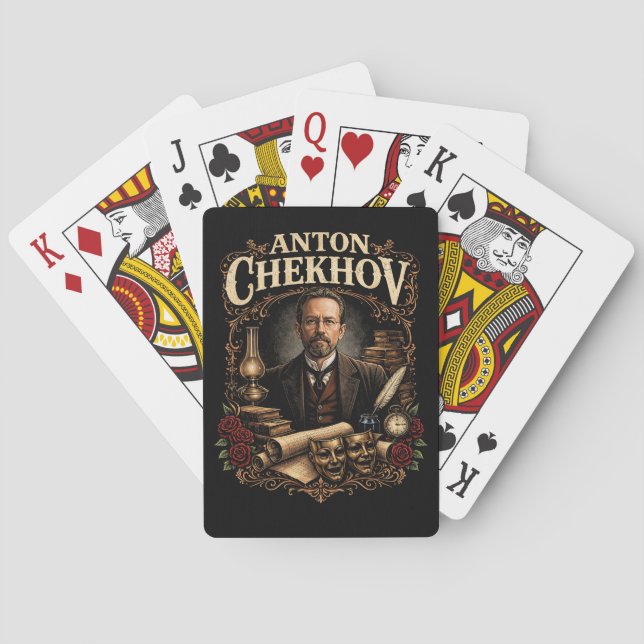Baraja De Cartas Anton Chekhov (Reverso)