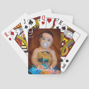 Baraja De Cartas Anuncio de Fotografía de Bebé y Niño Pequeño