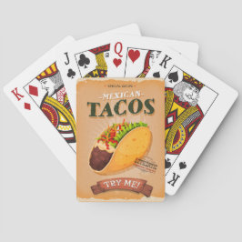 Baraja De Cartas Anuncio de taco vintage