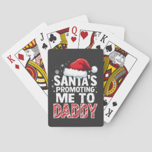 Baraja De Cartas Anuncio Divertido de Embarazo en Navidad para Futu