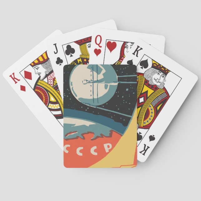 Baraja De Cartas Anuncios de caja de cerillas rusos (lanzamiento de (Reverso)