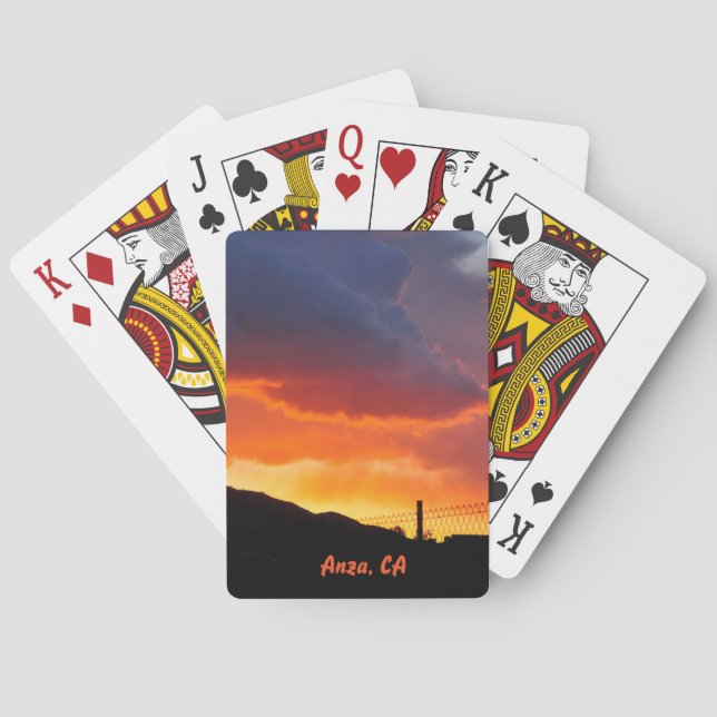 Baraja De Cartas Anza, tarjetas de reproducción de CA (Reverso)