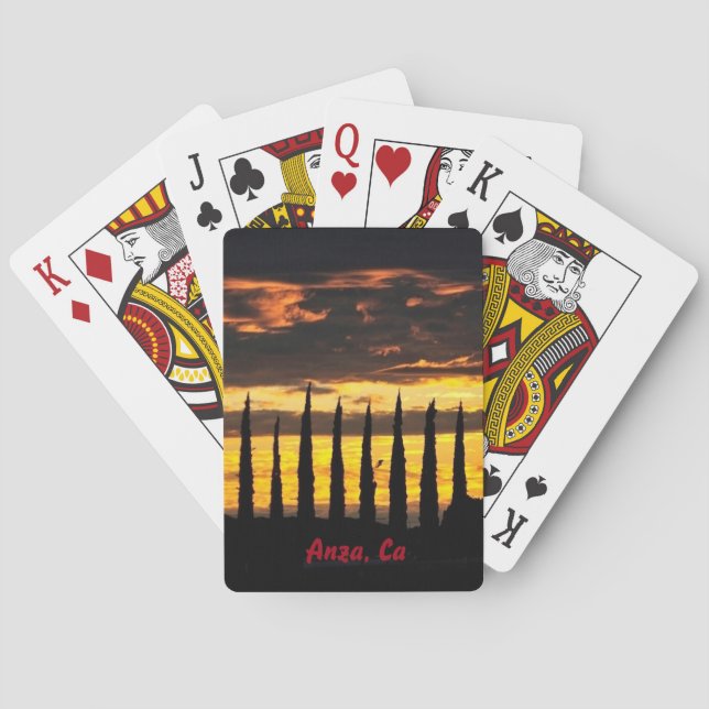 Baraja De Cartas Anza, tarjetas de reproducción de CA (Reverso)