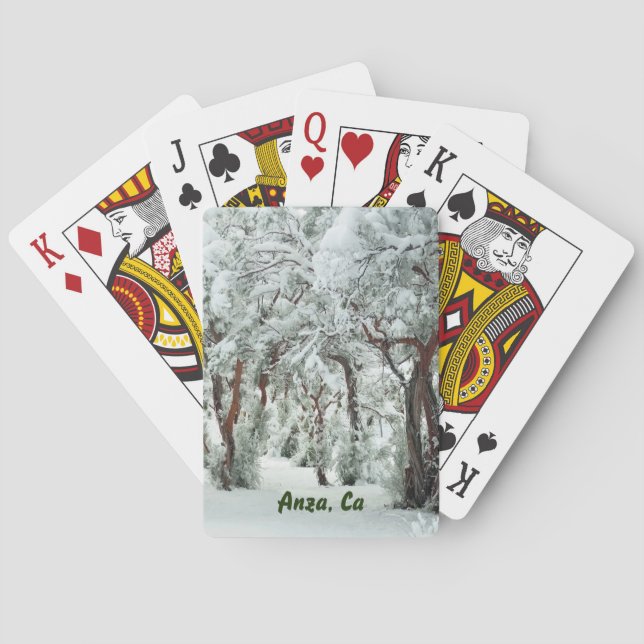 Baraja De Cartas Anza, tarjetas de reproducción de CA (Reverso)