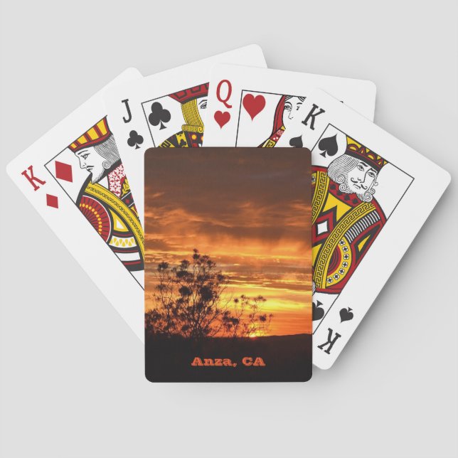 Baraja De Cartas Anza, tarjetas de reproducción de CA (Reverso)