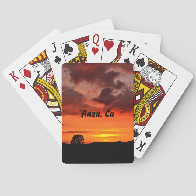 Baraja De Cartas Anza, tarjetas de reproducción de CA (Reverso)