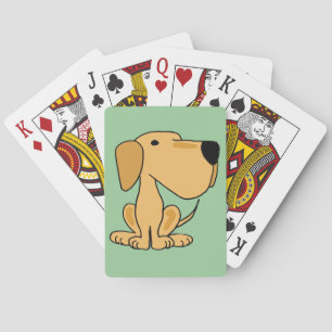 Baraja De Cartas AO- Graciosas tarjetas de juego amarillas de Labra
