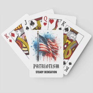 Baraja De Cartas *** AP16 Bandera de América 3 cita Patriotismo 
