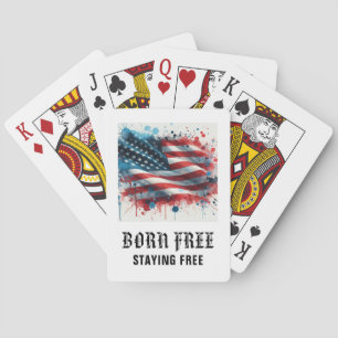 Baraja De Cartas *** AP16 Bandera de América Veterano 1 Nacido Libr