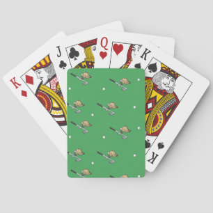 Baraja De Cartas Aparatos de golf verdes