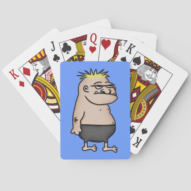Baraja De Cartas Apático Personalizado Guy (Reverso)