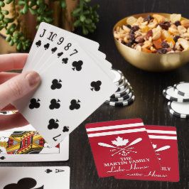 Baraja De Cartas Apellido | Personalizado canadiense de hojas de ar