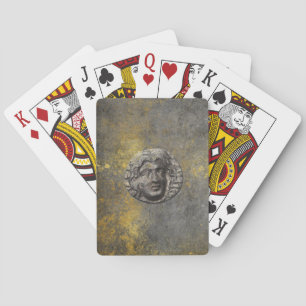 Baraja De Cartas Aphrodite Antic Griega Moneda Grungy Cards