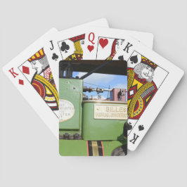Baraja De Cartas Aplanadora de vapor antigua