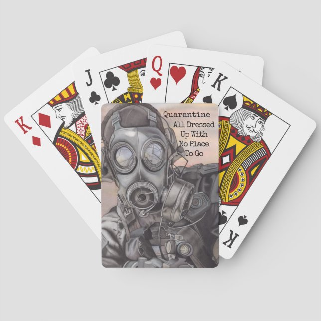 Baraja De Cartas Apocalipsis Cuarentena que agrega regalo de cumple (Reverso)
