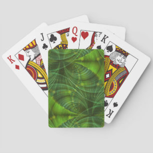 Baraja De Cartas Apófisis Arte Fractal I - verde