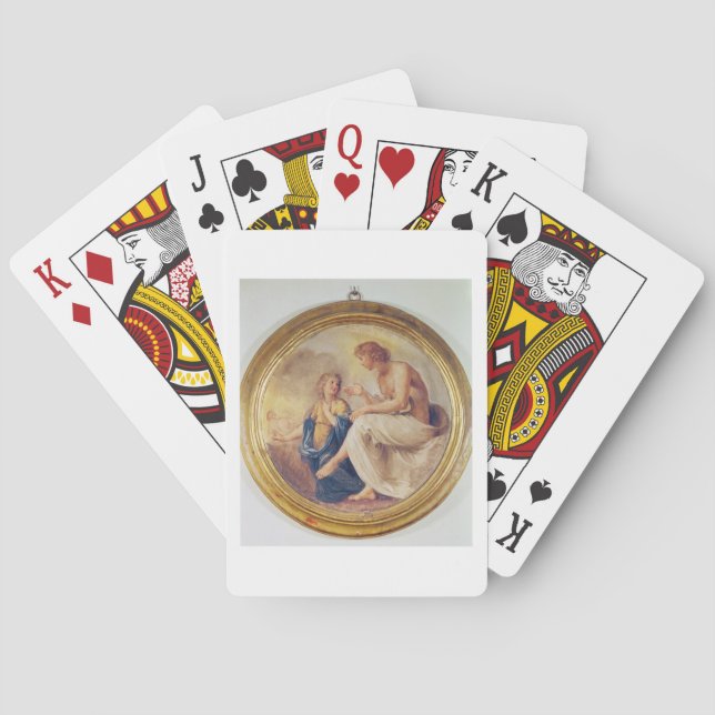Baraja De Cartas Apolo y Phaethon, c.1634 (fresco) (Reverso)
