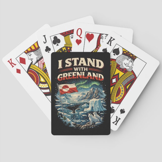 Baraja De Cartas Apoya a Groenlandia (Reverso)