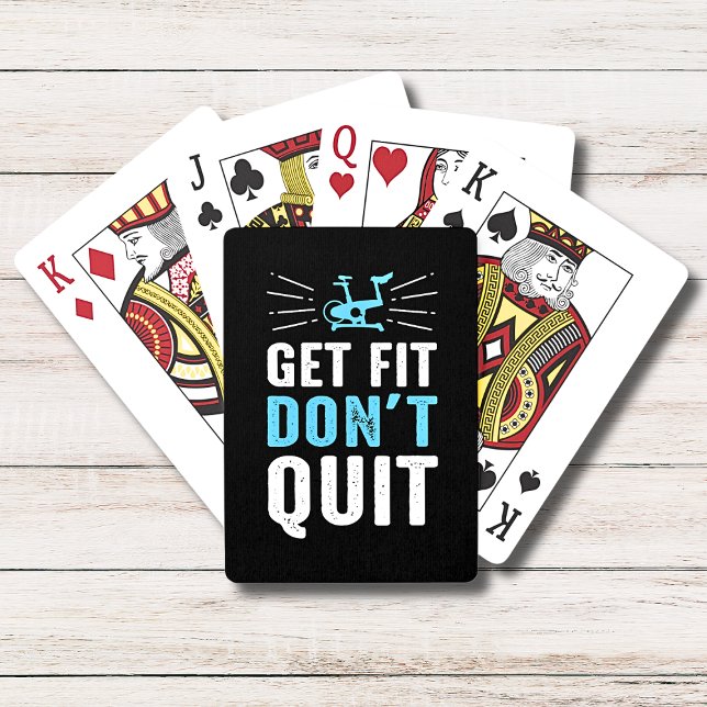 Baraja De Cartas Apóyate No Abandonar Motivación De Gimnasio - Azul (Subido por el creador)