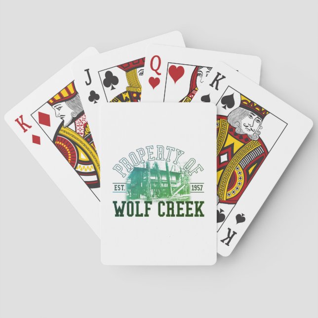 Baraja De Cartas Apoyo de Wolf Creek - cubierta de tarjetas (Reverso)