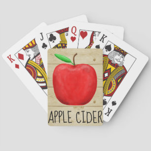 Baraja De Cartas Apple Cider Red Apple