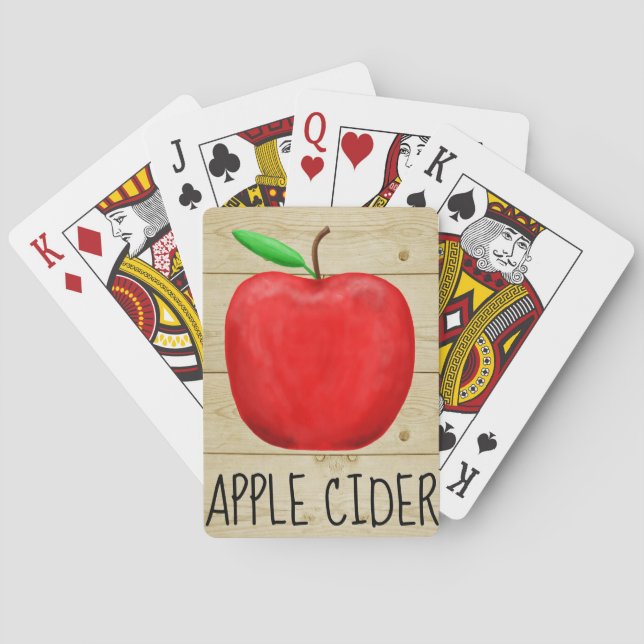 Baraja De Cartas Apple Cider Red Apple (Reverso)