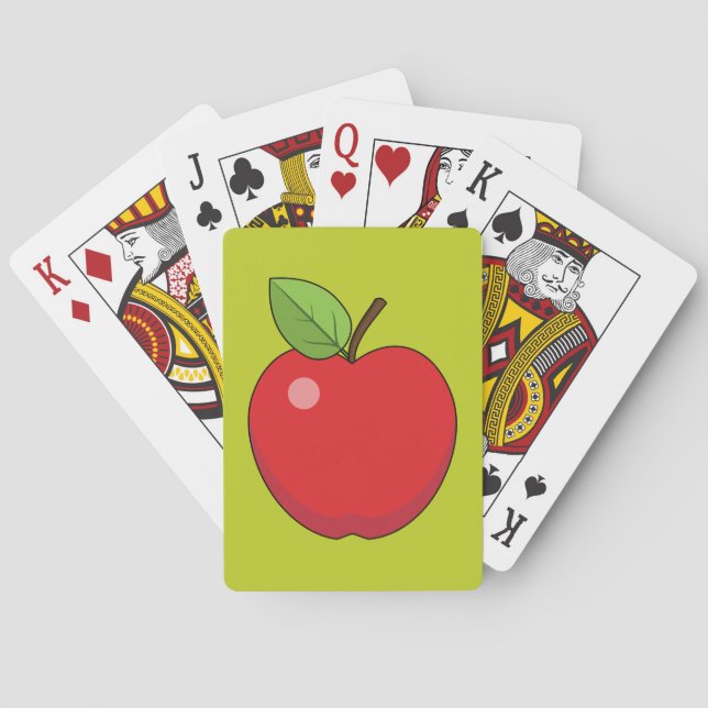 Baraja De Cartas Apple Rojo (Reverso)