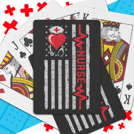 Baraja De Cartas Apreciación de enfermera por la vida de héroe de l