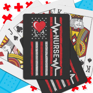 Baraja De Cartas Apreciación de enfermera por vida de héroe estadou