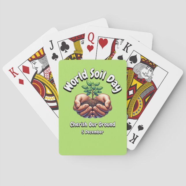 Baraja De Cartas Apreciar Nuestro Terreno. Día Mundial del Suelo (W (Reverso)