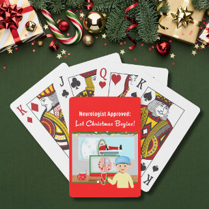Baraja De Cartas Aprobado por Neurólogo: Navidad Comienza Santa en 