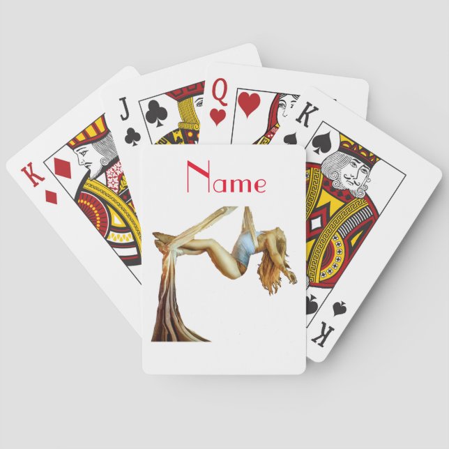 Baraja De Cartas Aptitud aérea para el yoga Thunder_Cove (Reverso)