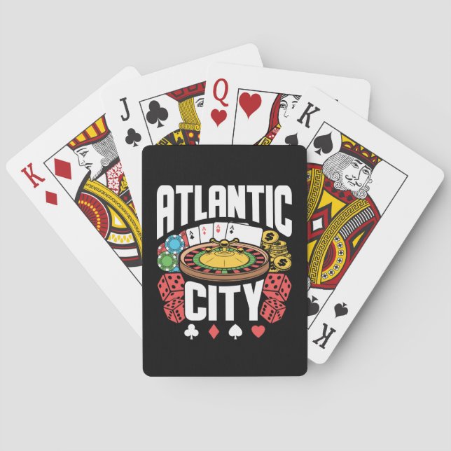 Baraja De Cartas Apuestas en el Casino de Atlantic City New Jersey (Reverso)
