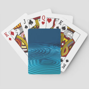 Baraja De Cartas Aqua Blue Ripples
