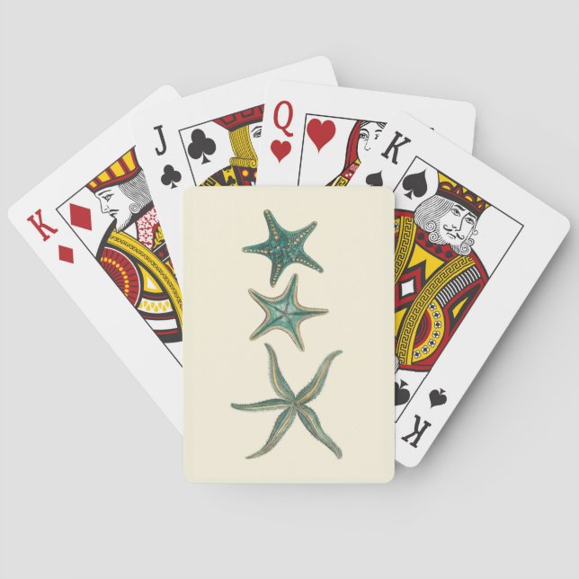 Baraja De Cartas Aquamarine Triple Starfish (Reverso)