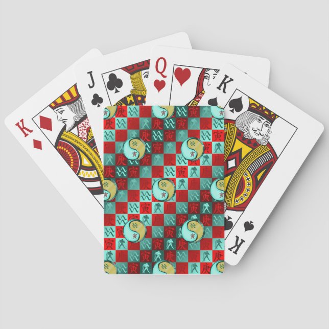 Baraja De Cartas Aquarius & Metal Tiger (Reverso)