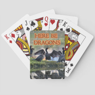 Baraja De Cartas Aquí Hay Dragones Cormorantes