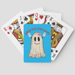 Baraja De Cartas AQUÍ POR EL gracioso fantasma de Halloween del BOO