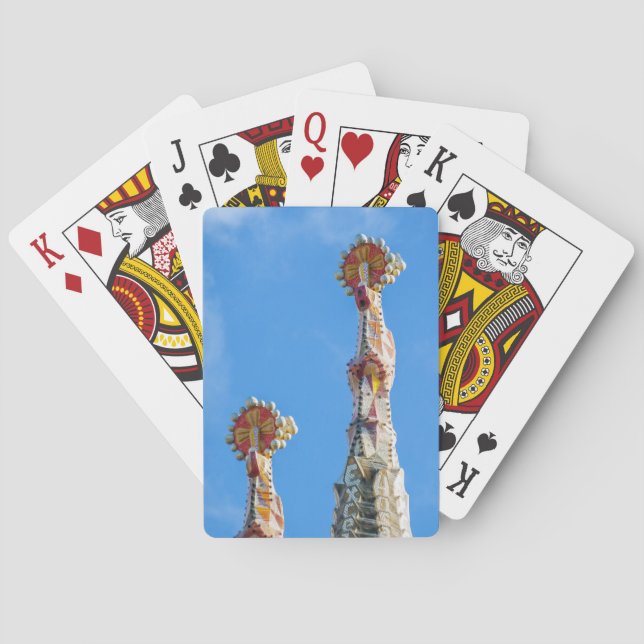 Baraja De Cartas Arañas de La Sagrada Familia en Barcelona, España (Reverso)