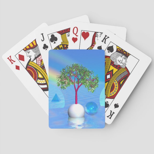 Baraja De Cartas Árbol arcoiris (Reverso)