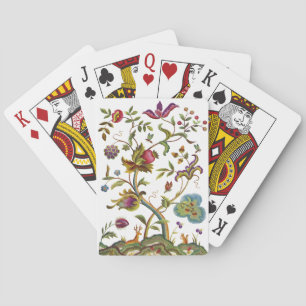 Baraja De Cartas Árbol de Bordados de Crewel Jacobeo
