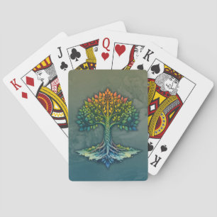 Baraja De Cartas Árbol de la Vida Amanecer Cambiante
